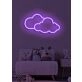 Clouds Neon Daydream and Serenity in Soft Glow