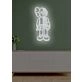 Divided Neon Art Reflecting Inner Struggle and Balance