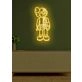 Divided Neon Art Reflecting Inner Struggle and Balance