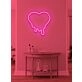 Dripping heart Neon Light Love Melting in Warmth and Affection