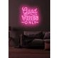Good Vibes Only Neon Radiating Positivity and Cheer
