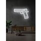 Gun LED Neon Bold Statement for Edgy Decor