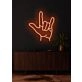 Hand sign Neon Artistic Expression of Communication and Style