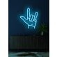 Hand sign Neon Artistic Expression of Communication and Style
