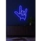 Hand sign Neon Artistic Expression of Communication and Style