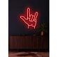 Hand sign Neon Artistic Expression of Communication and Style
