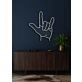 Hand sign Neon Artistic Expression of Communication and Style
