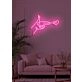 Love shot Neon Cupid's Arrow in Bright Light