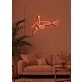 Love shot Neon Cupid's Arrow in Bright Light