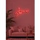Love shot Neon Cupid's Arrow in Bright Light
