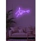 Love shot Neon Cupid's Arrow in Bright Light