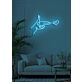 Love shot Neon Cupid's Arrow in Bright Light