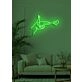 Love shot Neon Cupid's Arrow in Bright Light