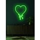 Melting heart Neon Warmth and Love in Fluid Form