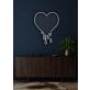 Melting heart Neon Warmth and Love in Fluid Form
