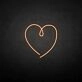 The heart of love' neon sign