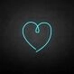 The heart of love' neon sign