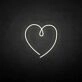 The heart of love' neon sign