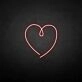 The heart of love' neon sign