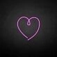 The heart of love' neon sign