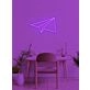 Paper plane Neon Dreams of Flight and Freedom
