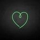 The heart of love' neon sign