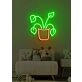 Plant Neon Green Growth in Luminous Life