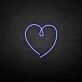 The heart of love' neon sign