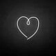 The heart of love' neon sign