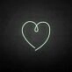 The heart of love' neon sign