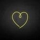 The heart of love' neon sign