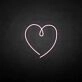 The heart of love' neon sign