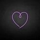 The heart of love' neon sign