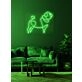 Pug Neon Quirkiness and Charm in a Bright Display