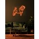 Pug Neon Quirkiness and Charm in a Bright Display