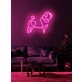 Pug Neon Quirkiness and Charm in a Bright Display