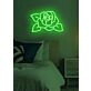 Rose Neon Romantic Bloom in Lustrous Light