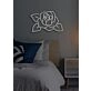 Rose Neon Romantic Bloom in Lustrous Light