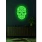 Skull Neon Reminder of Life's Edge and Vibrancy