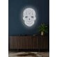 Skull Neon Reminder of Life's Edge and Vibrancy