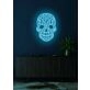 Skull Neon Reminder of Life's Edge and Vibrancy