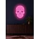 Skull Neon Reminder of Life's Edge and Vibrancy