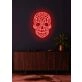 Skull Neon Reminder of Life's Edge and Vibrancy