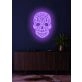 Skull Neon Reminder of Life's Edge and Vibrancy