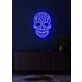 Skull Neon Reminder of Life's Edge and Vibrancy