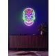 Skull Neon Reminder of Life's Edge and Vibrancy