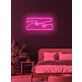 The creation of Adam Iconic Neon Artistic Expression