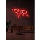 World map Neon Adventure Awaits in Glowing Lines