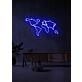 World map Neon Adventure Awaits in Glowing Lines