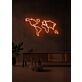 World map Neon Adventure Awaits in Glowing Lines